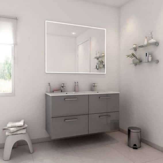 salle de bain Conforama meuble prêt à emporter monté d'usine gamme NEO